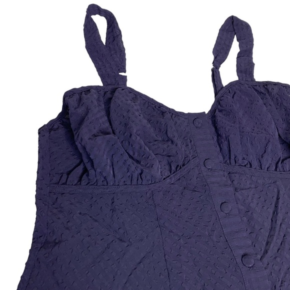 VICTORIA'S SECRET Gold Label Navy‎ Blue Milkmaid Style Cami Tank Top Size S - Picture 3 of 10